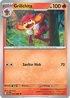 Grillchita - WHT 015/086 - Pokeball Holo - Uncommon DE