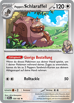 Peppers Schlaraffel - DRI 159/182 - Holo - Rare DE