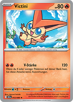 Victini - BLK 012/086 - Holo - Rare DE