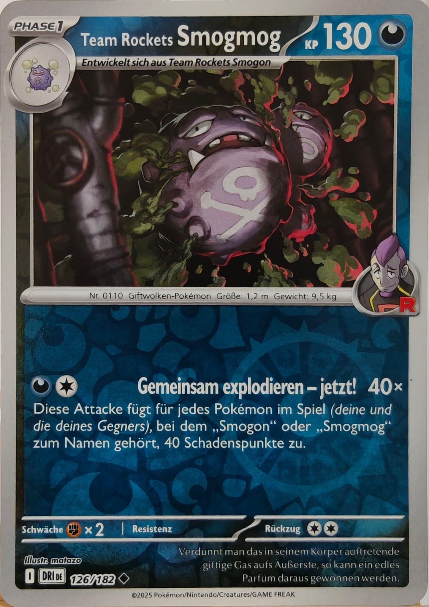 Team Rockets Smogmog - DRI 126/182 - Reverse Holo - Uncommon DE