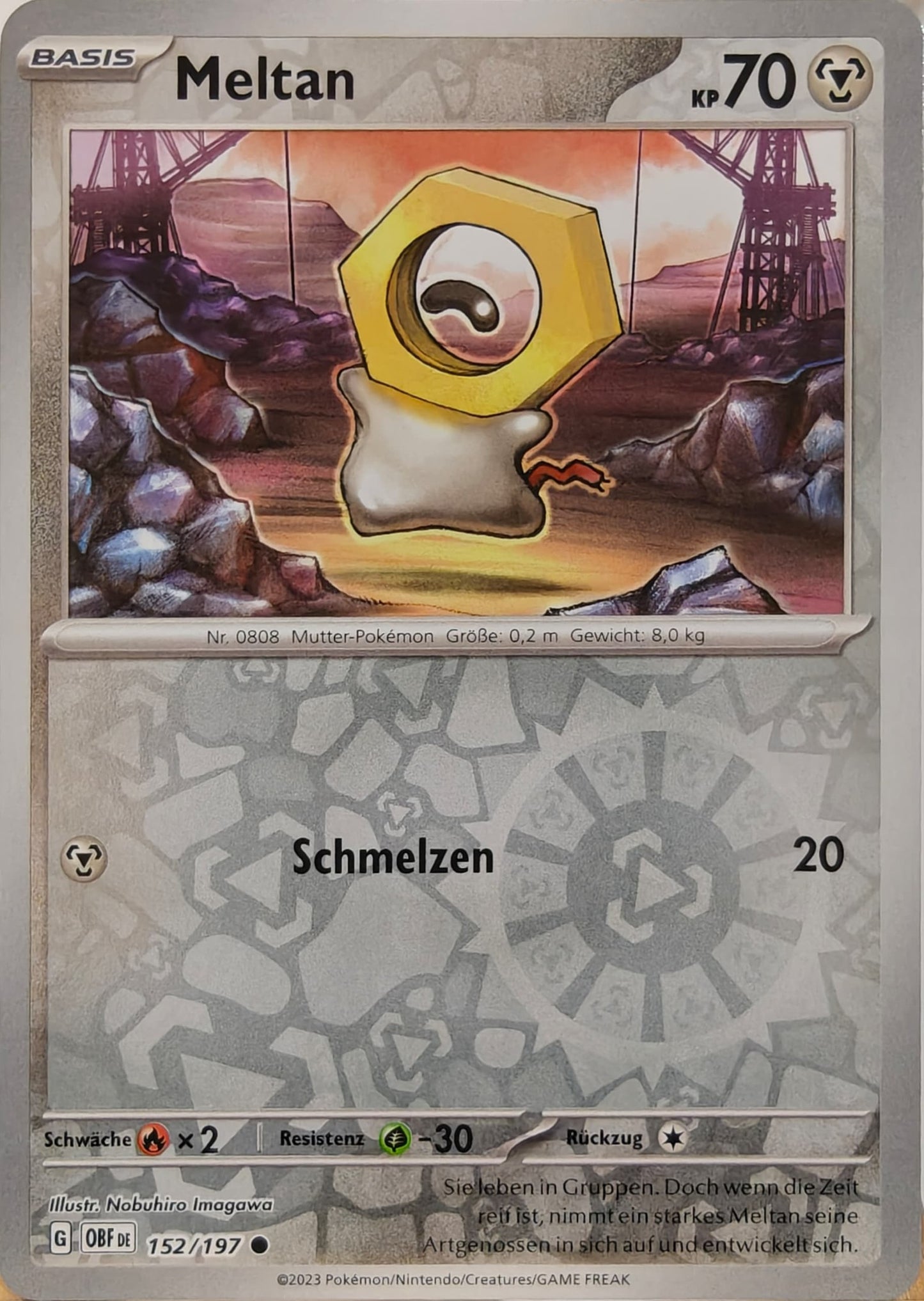 Meltan - OBF 152/197 - Reverse Holo - Common DE