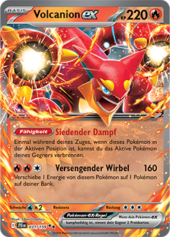 Volcanion EX - JTG 031/159 - Holo - Double Rare DE