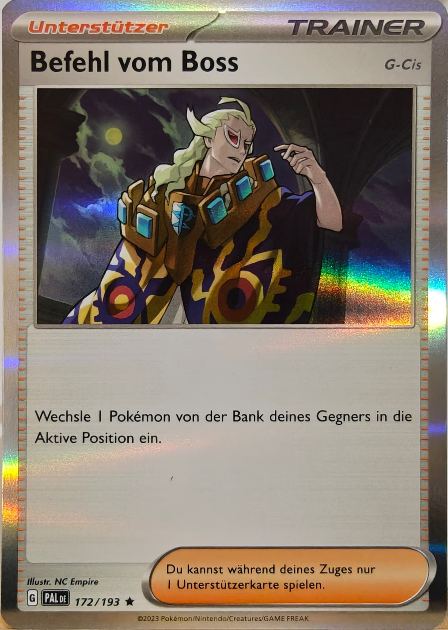 Befehl vom Boss - PAL 172/193 - Holo - Rare DE