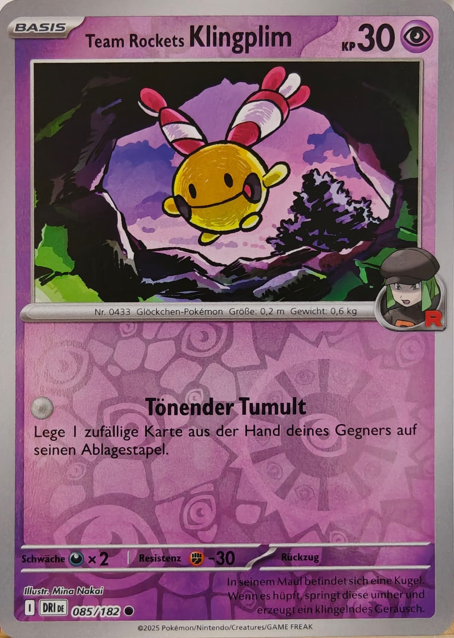 Team Rockets Klingplim - DRI 085/182 - Reverse Holo - Common DE