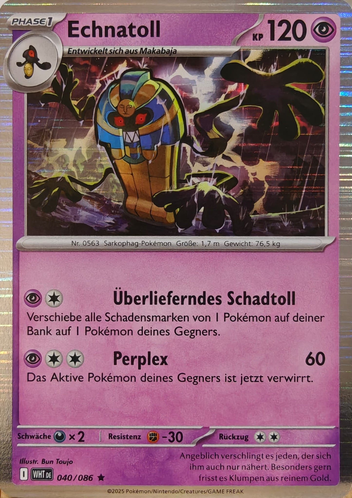 Echnatoll - WHT 040/086 - Holo - Rare DE