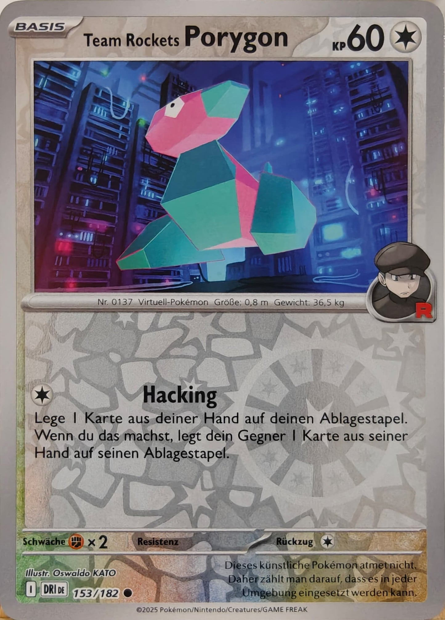 Team Rockets Porygon - DRI 153/182 - Reverse Holo - Common DE