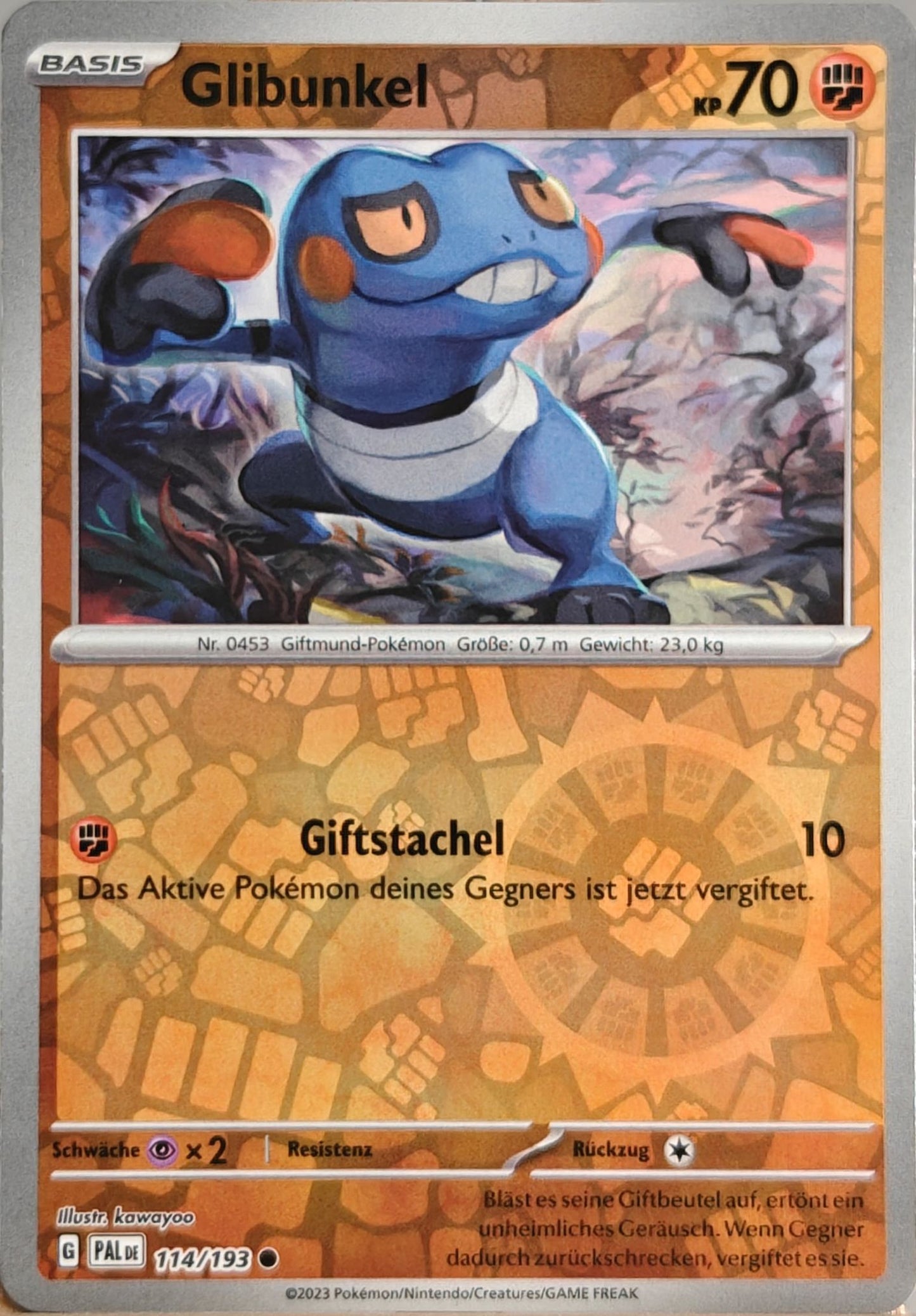 Glibunkel - PAL 114/193 - Reverse Holo - Common DE