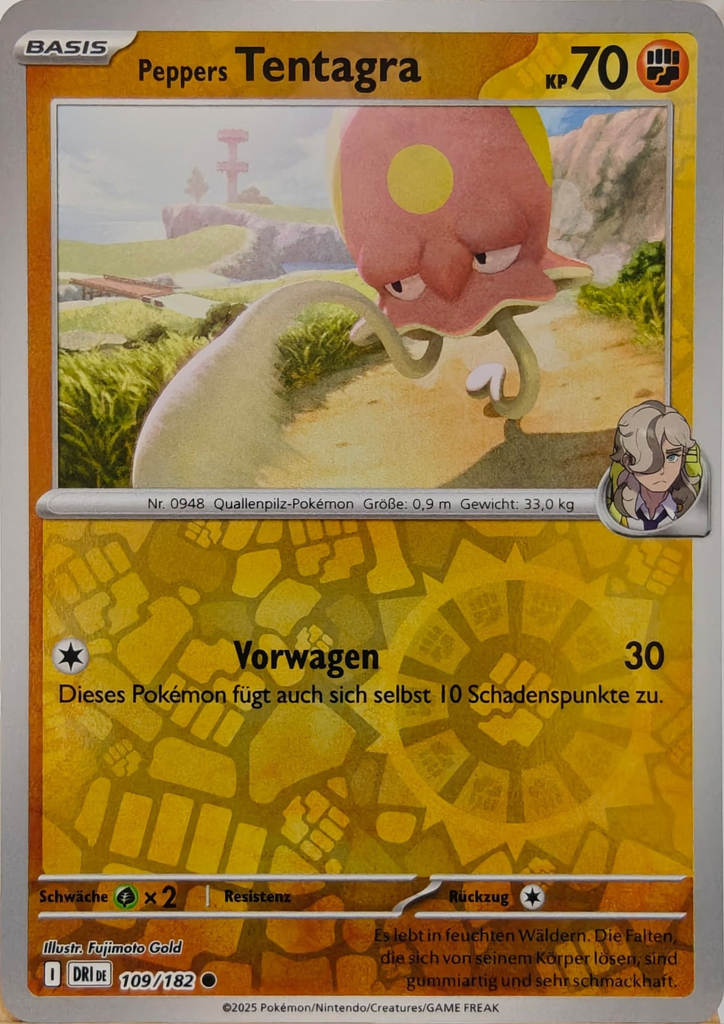 Peppers Tentagra - DRI 109/182 - Reverse Holo - Common DE