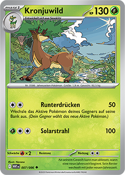 Kronjuwild - WHT 007/086 - Pokeball Holo - Uncommon DE