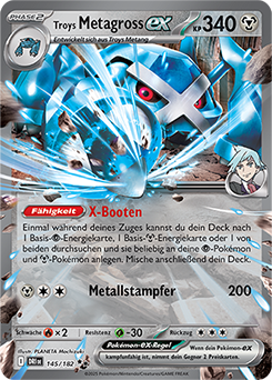 Troys Metagross EX - DRI 145/182 - Holo - Double Rare DE