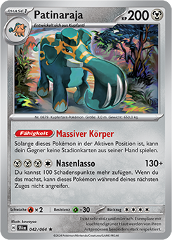 Patinaraja - SFA 042/064 - Holo - Rare DE
