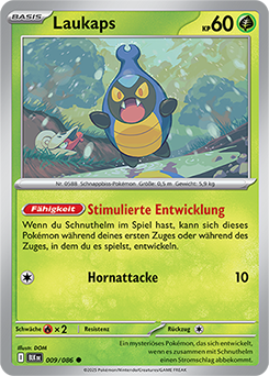 Laukaps - BLK 009/086 - Pokeball Holo - Common DE