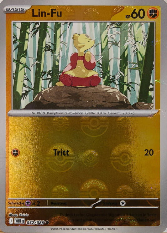 Lin-Fu - WHT 052/086 - Pokeball Holo - Common DE