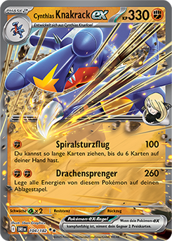 Cynthias Knakrack EX - DRI 104/182 - Holo - Double Rare DE