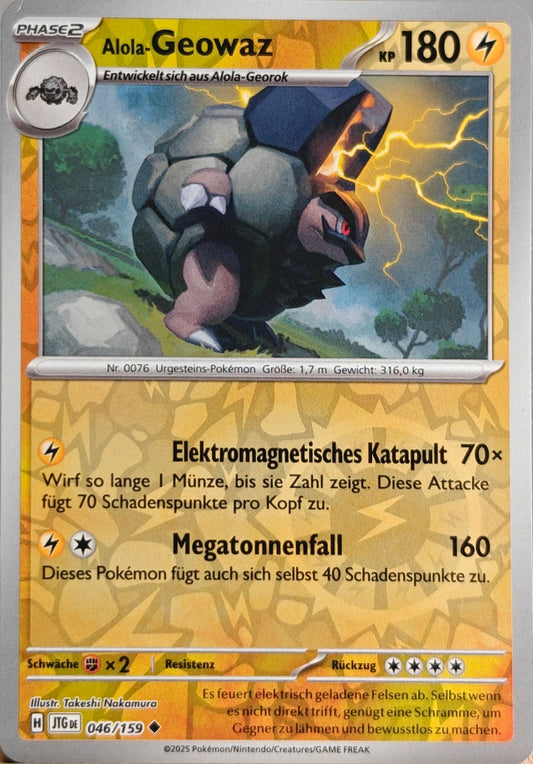 Alola Geowaz - JTG 046/159 - Reverse Holo - Uncommon DE