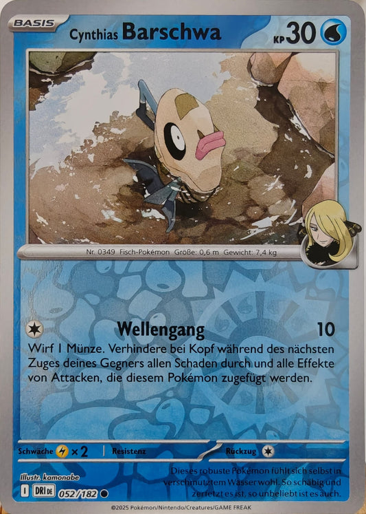 Cynthias Barschwa - DRI 052/182 - Reverse Holo - Common DE