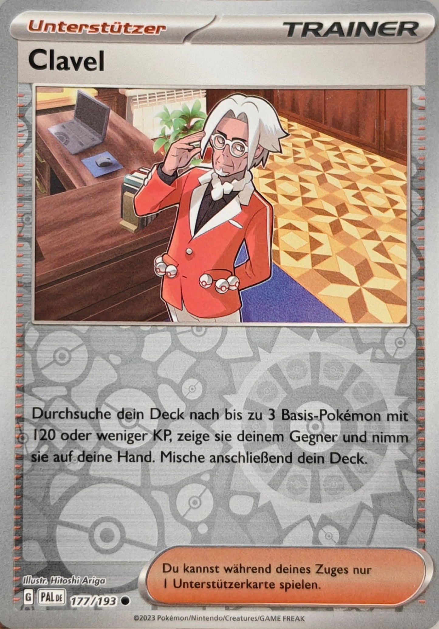 Clavel - PAL 177/193 - Reverse Pokeball Holo - Common DE