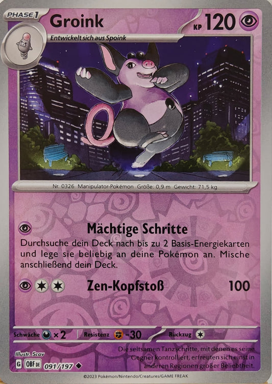Groink - OBF 091/197 - Reverse Holo - Uncommon DE