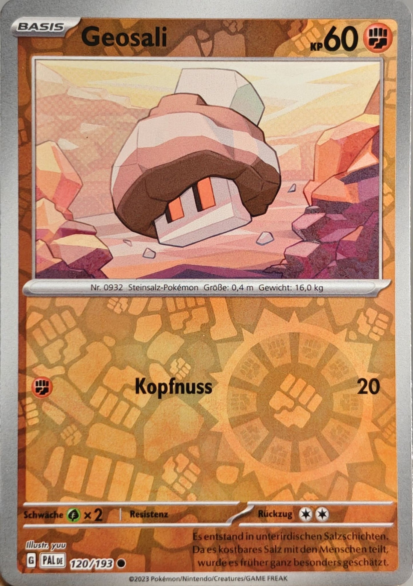 Geosali - PAL 120/193 - Reverse Holo - Common DE