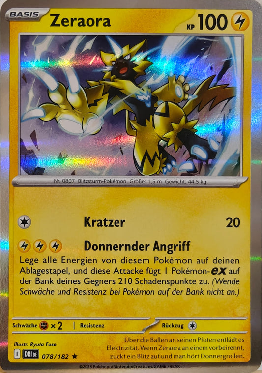 Zeraora - DRI 078/182 - Holo - Rare DE