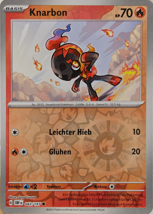 Knarbon - OBF 043/197 - Reverse Holo - Common DE
