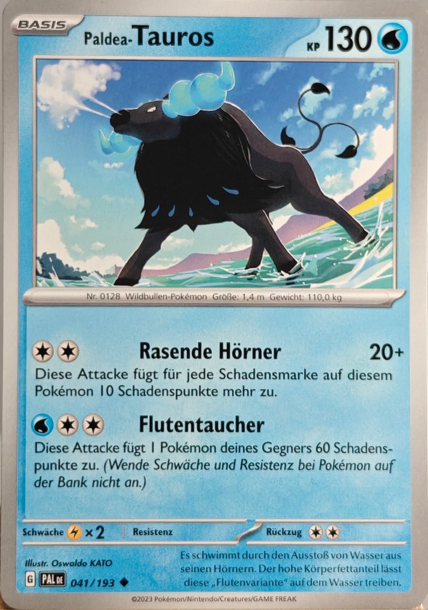 Paldea Tauros - PAL 041/193 - Normal - Uncommon DE