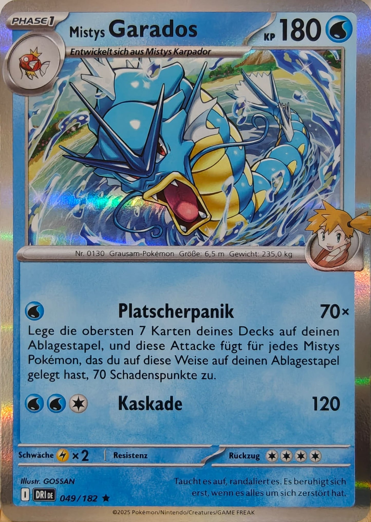 Mistys Garados - DRI 049/182 - Holo - Rare DE