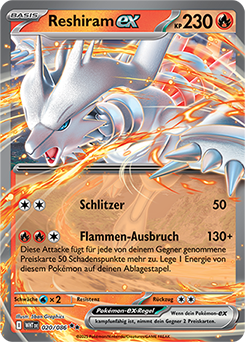 Reshiram EX - WHT 20/86 - Holo - Double Rare DE