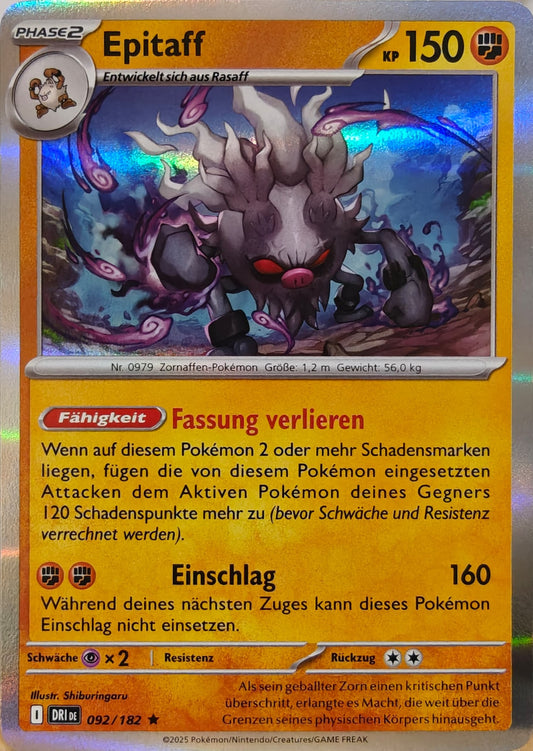 Epitaff - DRI 092/182 - Holo - Rare DE