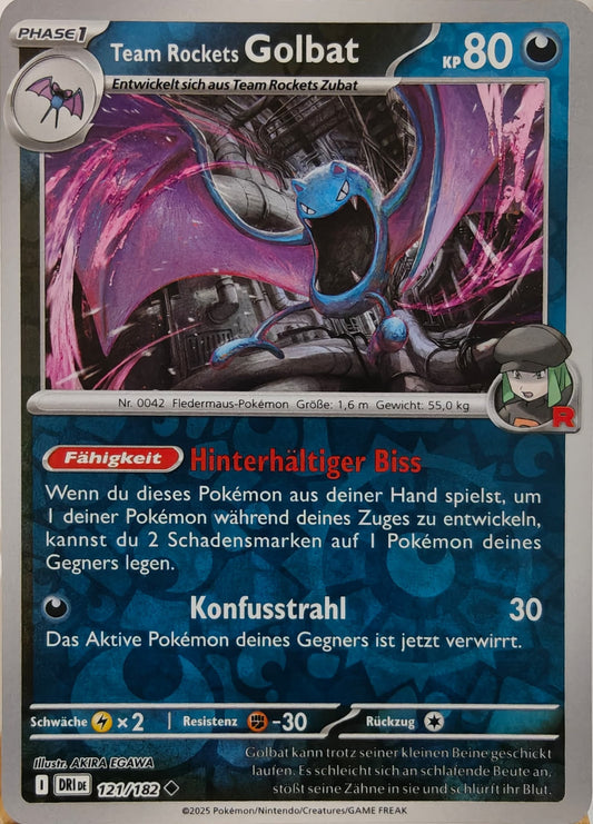 Team Rockets Golbat - DRI 121/182 - Reverse Holo - Uncommon DE