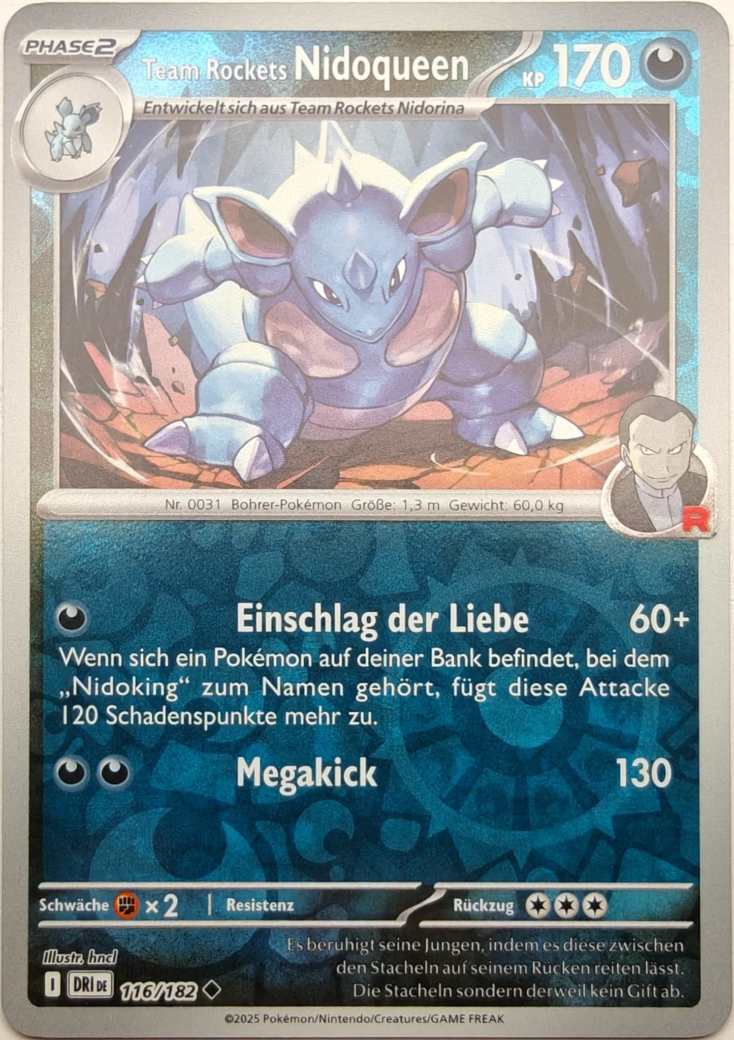 Team Rockets Nidoqueen - DRI 116/182 - Reverse Holo - Uncommon DE