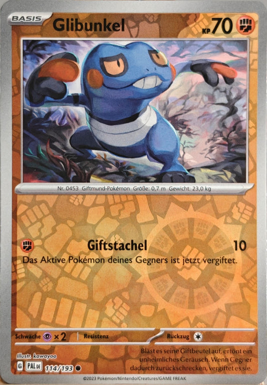 Glibunkel - PAL 114/193 - Reverse Holo - Common DE