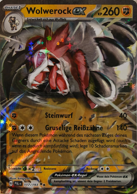 Wolwerock EX - PAL 117/193 - Holo - Double Rare DE