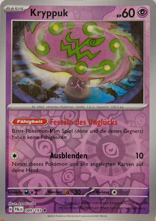 Kryppuk - PAL 089/193 - Reverse Holo - Rare DE