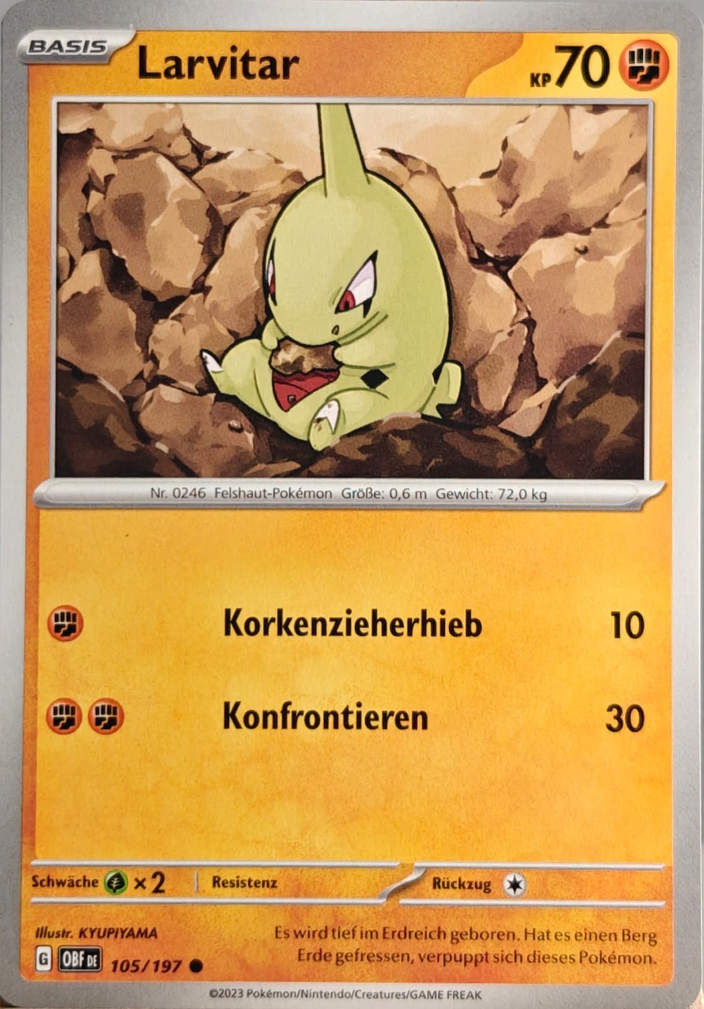 Larvitar - OBF 105/197 - Normal - Common DE