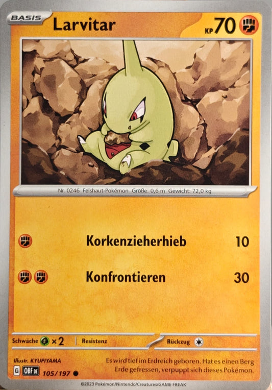 Larvitar - OBF 105/197 - Normal - Common DE