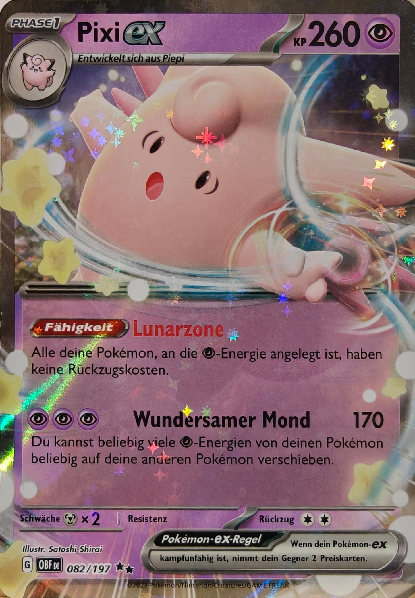 Pixi EX - OBF 082/197 - Holo - Double Rare DE