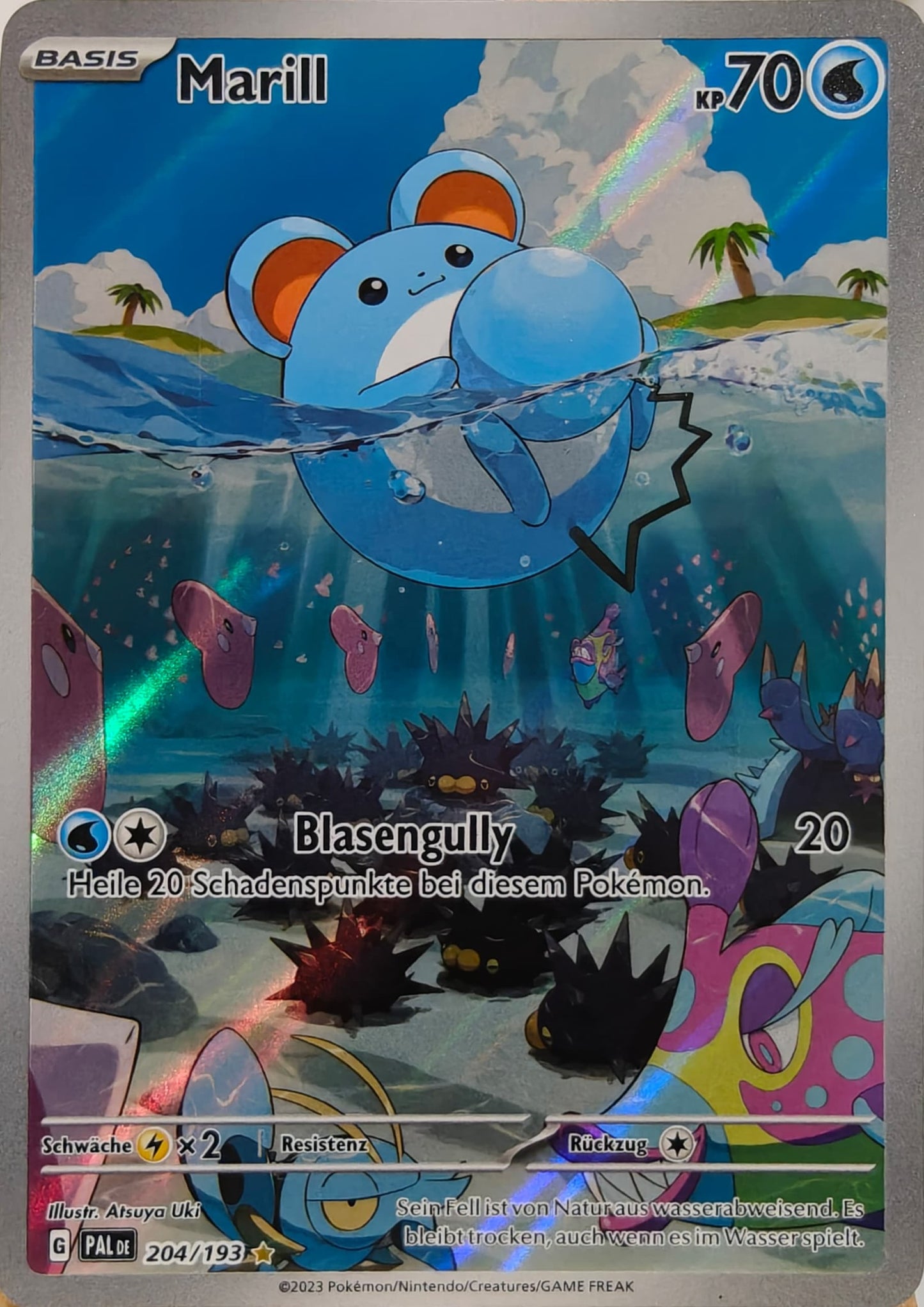 Marill - PAL 204/193 - Holo - Illustration Rare DE