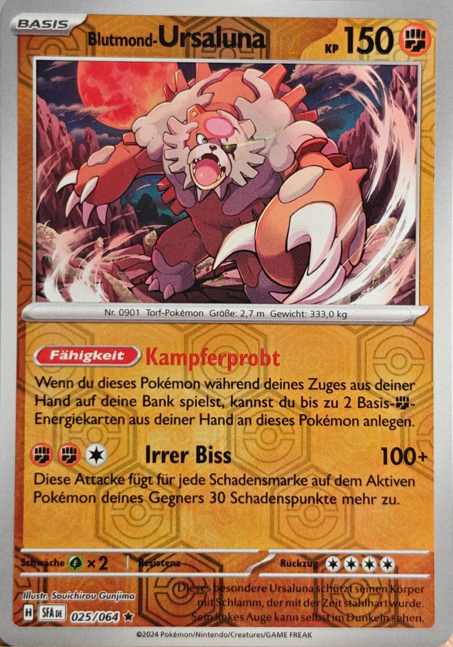 Blutmond Ursaluna - SFA 025/064 - Reverse Pokeball Holo - Rare DE