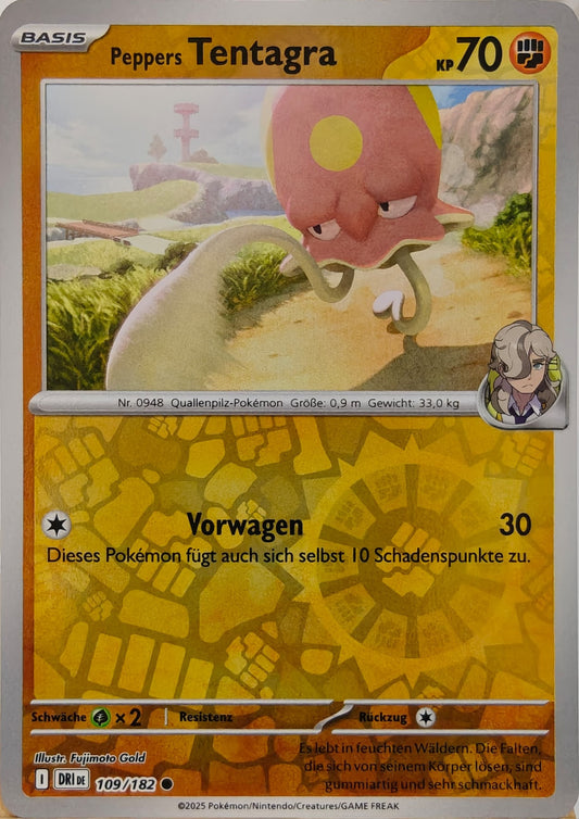Peppers Tentagra - DRI 109/182 - Reverse Holo - Common DE